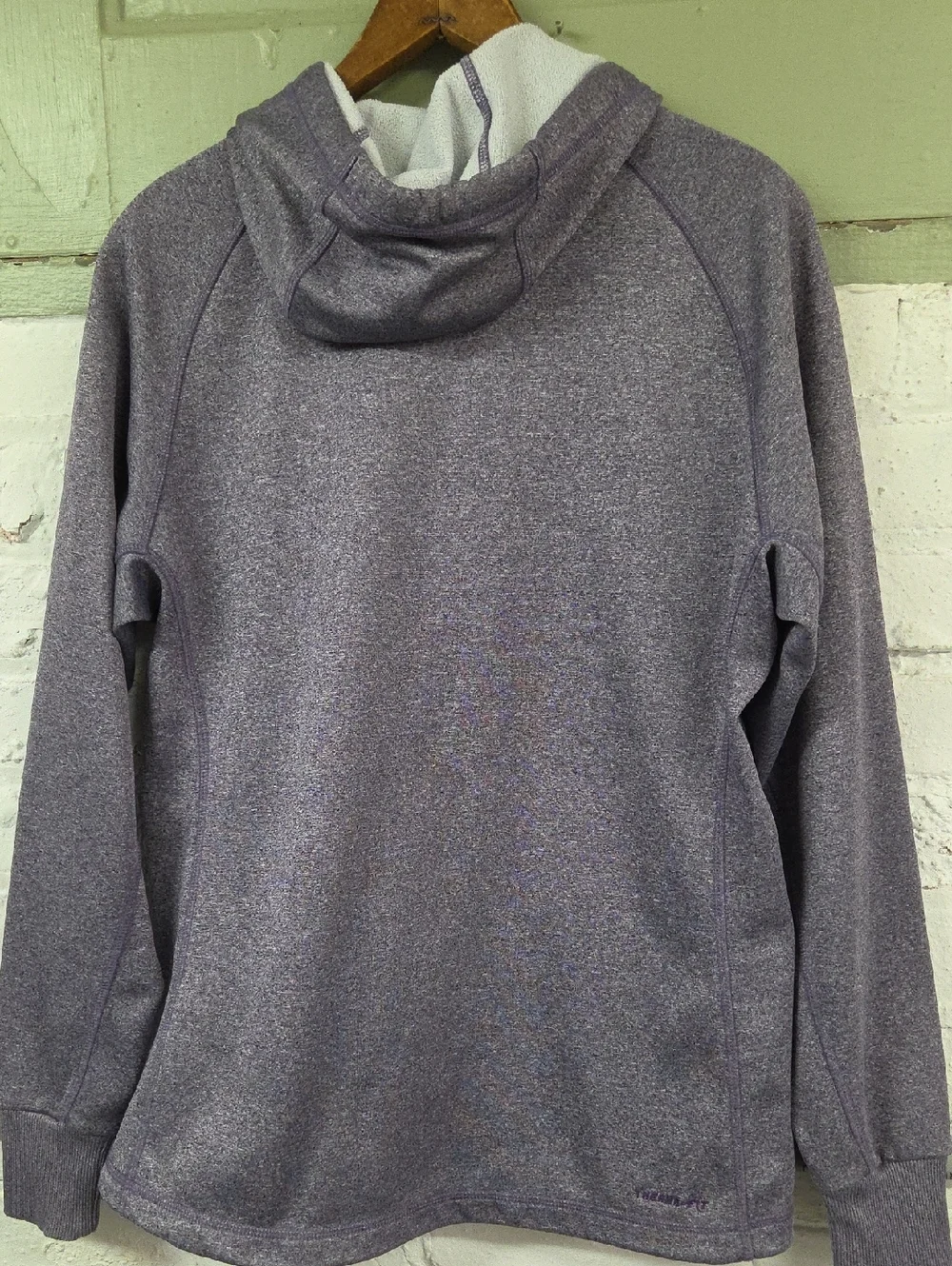 Nike Purple Hoodie with Pink Logo Medium
